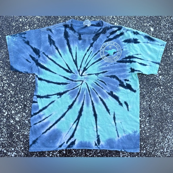Chincoteague Island Virginia Beach Summer Vacation Tie-Dye T-Shirt Youth Large - Picture 1 of 3